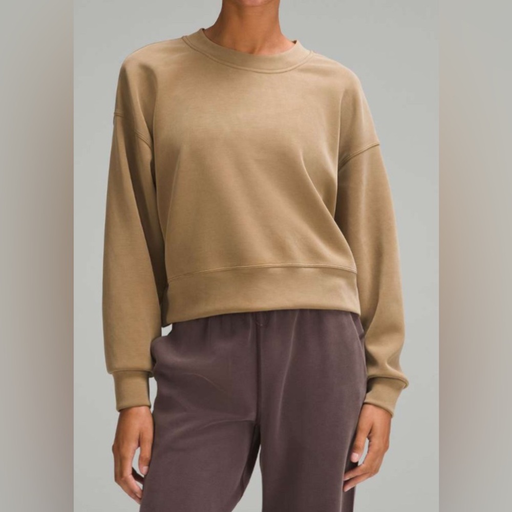 lululemon athletica Tan Crewneck Sweatshirt